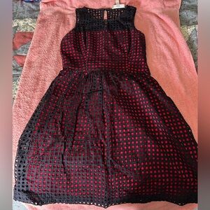 Banana Republic A-Line Red and Blue Sleeveless Dress